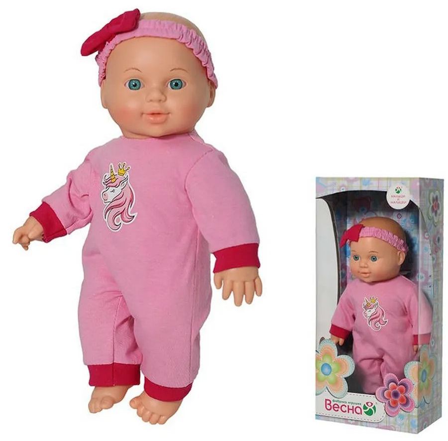 Кукла Малышка Единорожка (пупс, девочка, 30 см.) \ В3933 Весна, Россия