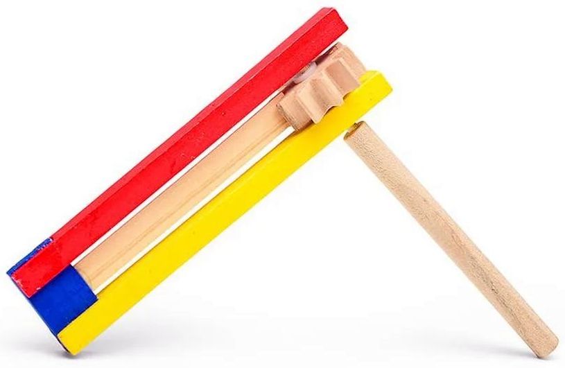 Трещетка круговая цветная, в пакете (деревян.) \ D2065