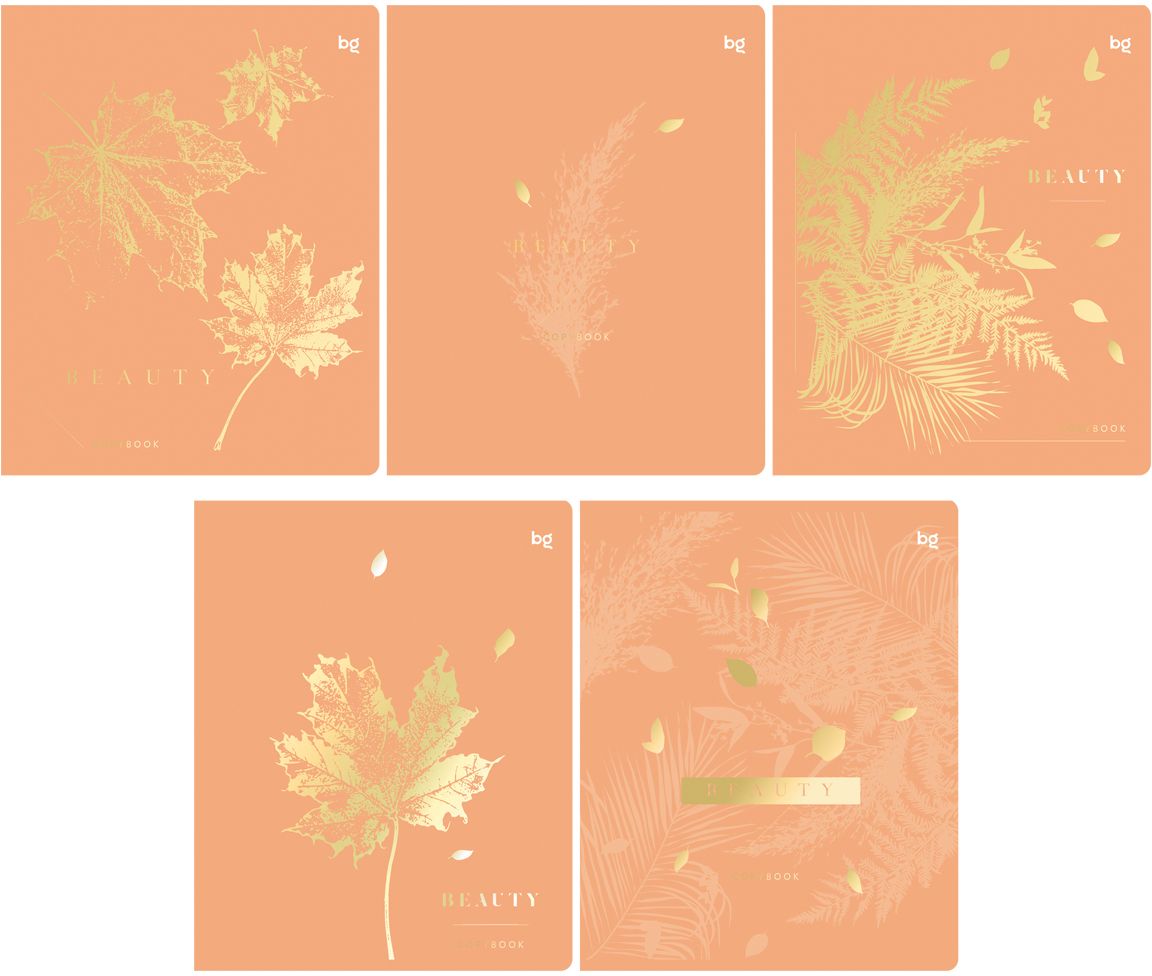 Тетрадь 60 л. А5, клетка "Красота" тиснение фольгой \ Т5ск60_тф 59369 BG