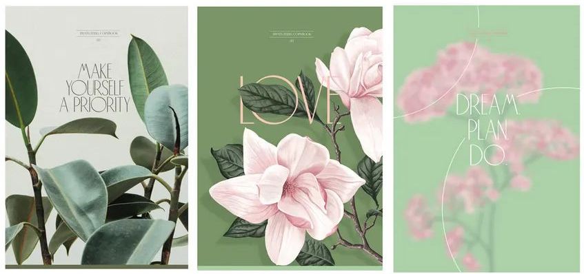 Тетрадь 80 л. А4, клетка "Флора", матовая ламинация \ Т4ск80_лм 11902 BG