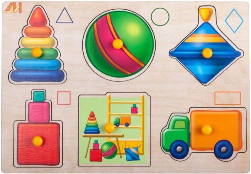 Вкладыши "Игрушки" \ ДИ101 Динни