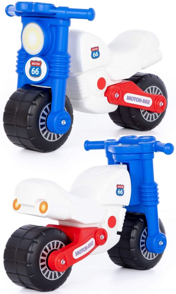 Мотоцикл "Моторбайк" бело-синий \ 90324 Полесье