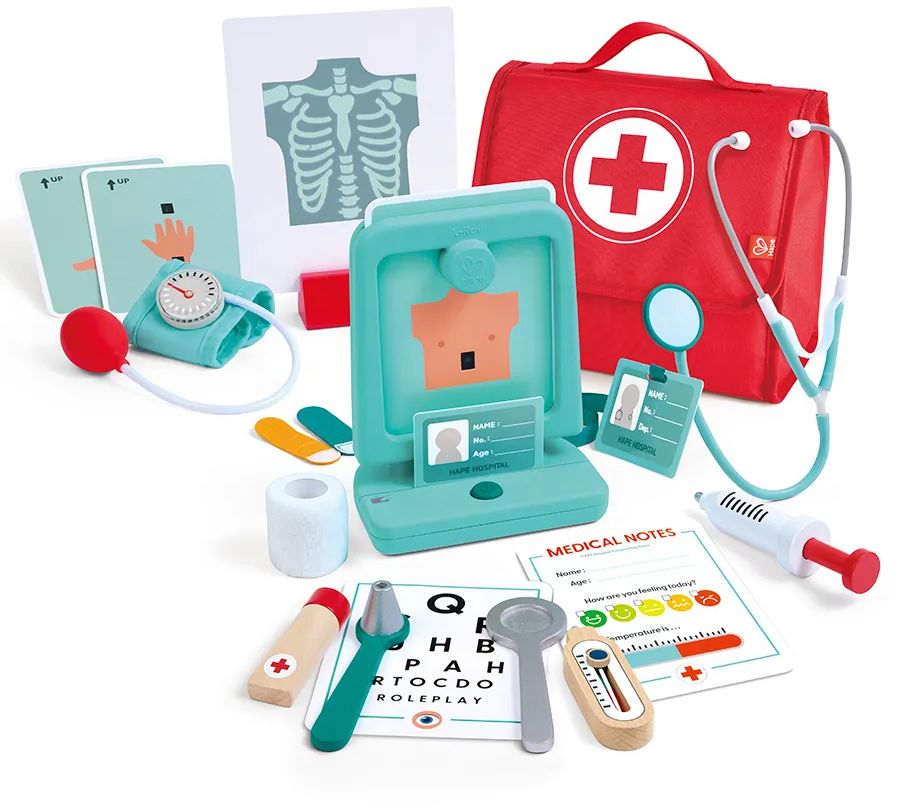 Игровой набор "Добрый доктор. Аптечка" 22эл. в сумке, 3-8лет \ E3228_HP