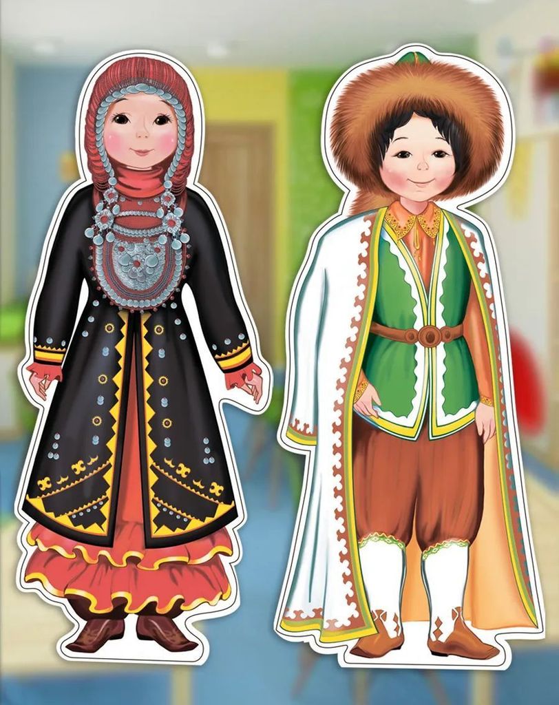 Комплект для оформ. интерьера на скотче Башкиры (2плаката А4) блестки в лаке \ КБ-18065 Сфера