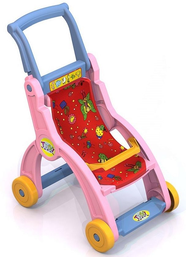 Коляска для кукол "Бэби" сидячая 32*50*56,5см \ 431104 Нордпласт, Россия